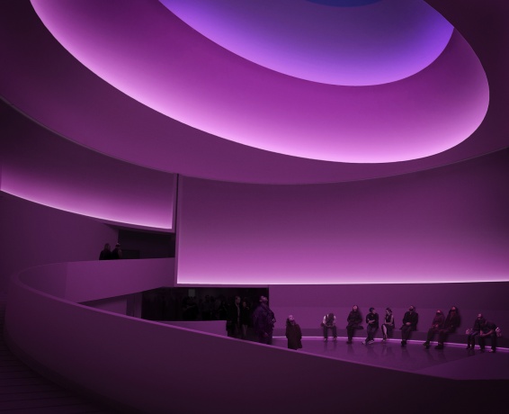 Concept of an upcoming James Turrell installation at the Guggenheim