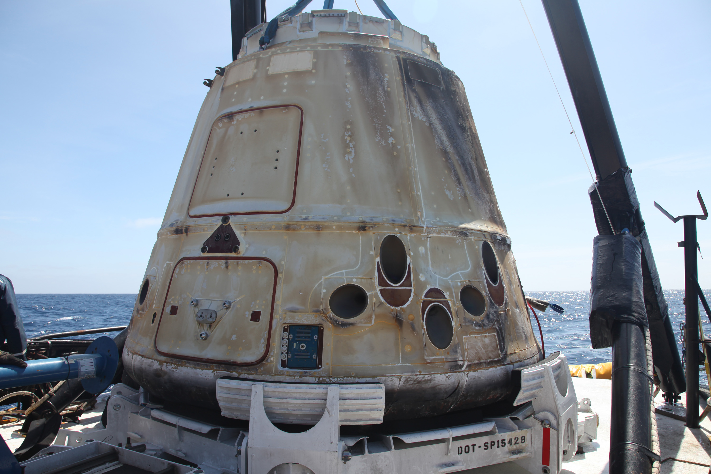Dragon capsule, manufactured by Space-X
