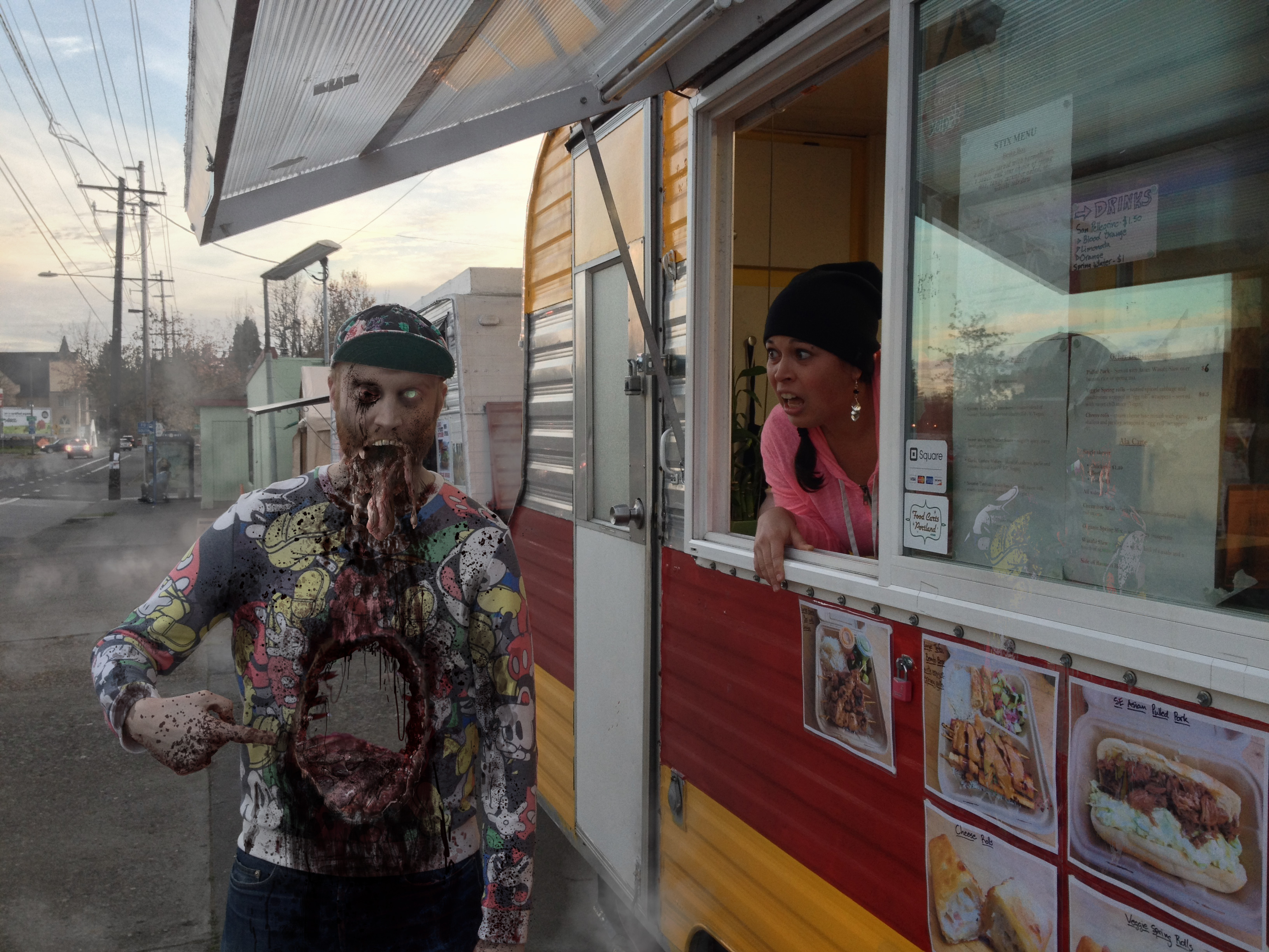 Eating Disorder  (Logan Lynn. Thanks to the food cart server for being AWESOME during this shoot! Send me an email with your name so I can give you credit!)